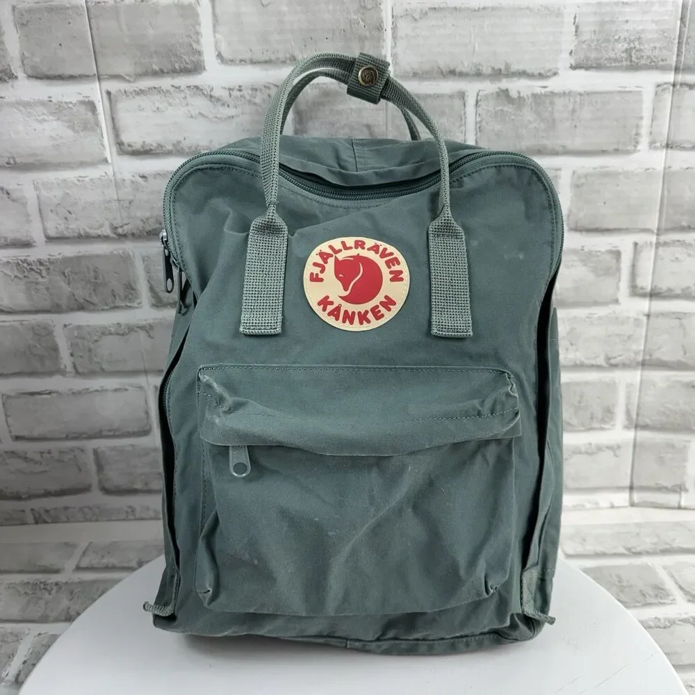 Fjallraven Kanken Frost Green Classic Everyday Outdoor Backpack Book Bag
